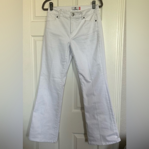 Cabi white bootleg midrise rise stretch jeans - Picture 1 of 6